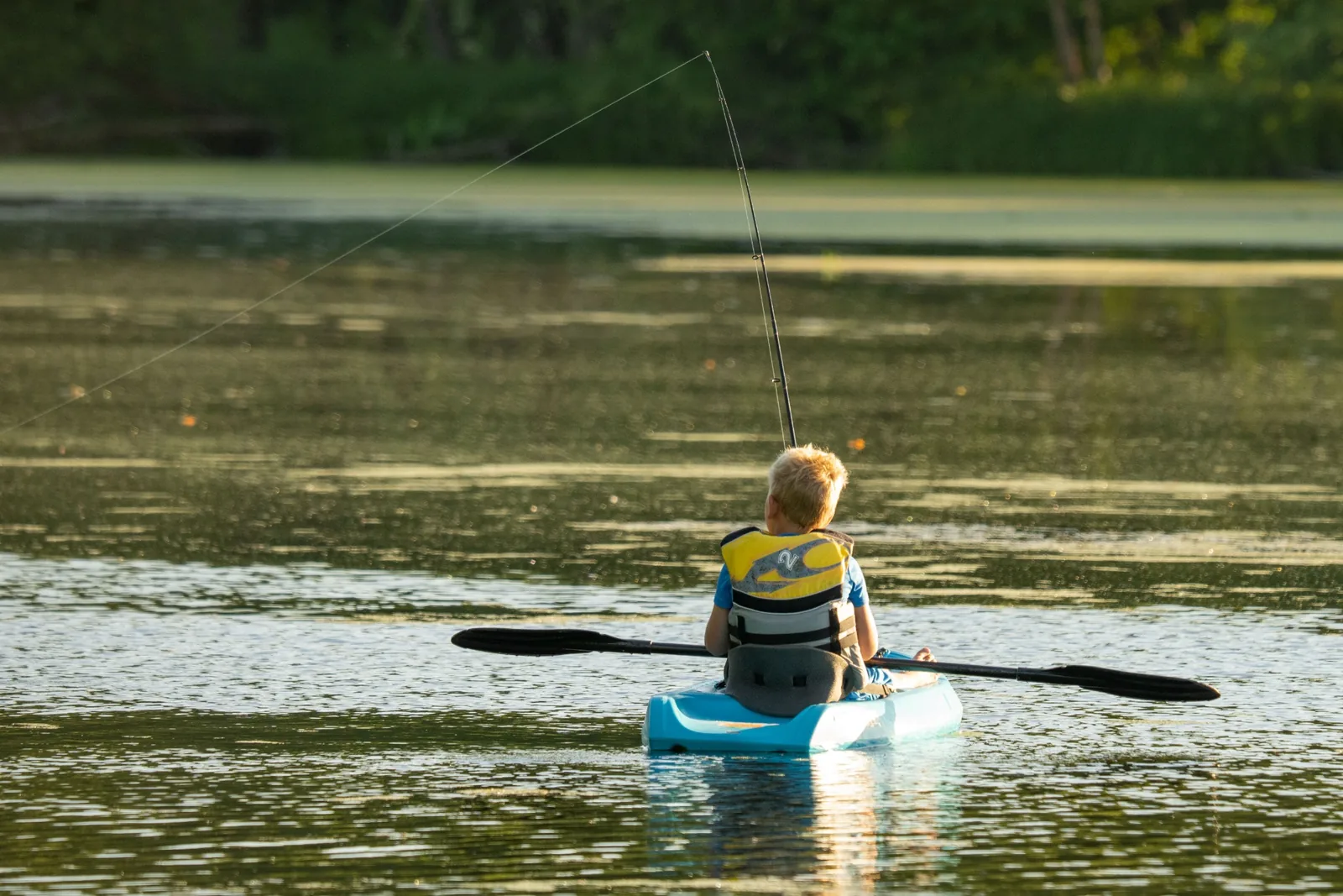 A quiet Northwoods lake near Lakewood, Wisconsin