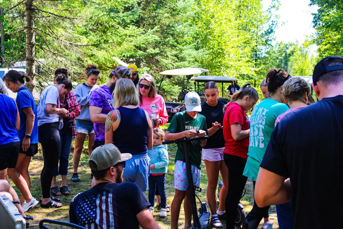 Guests gathered together during a Heaven’s Up North community event